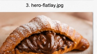 Filled croissant